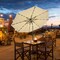 10' Solar LED Lighted Patio Market Umbrella Shade Tilt Adjustment Crank